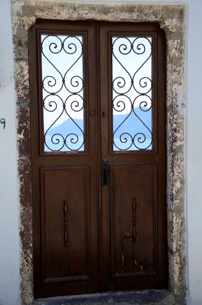 Türe in Santorin - Griechenland — Stockfoto