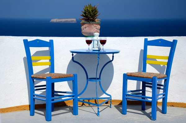 Oase der Entspannung - Santorin - Griechenland — Stock Photo, Image