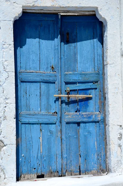 stock image Türe in Santorin - Griechenland