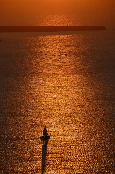 Sonnenuntergang - Imerovigli - Santorin - Griechenland — Stock Photo, Image