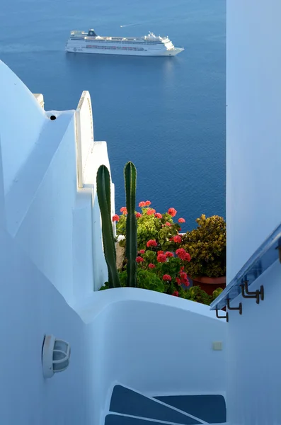 Treppe en Imerovigli - jalá - Griechenland Imagen De Stock