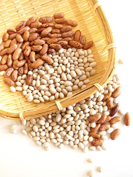 Beans on white background — Stock Photo, Image