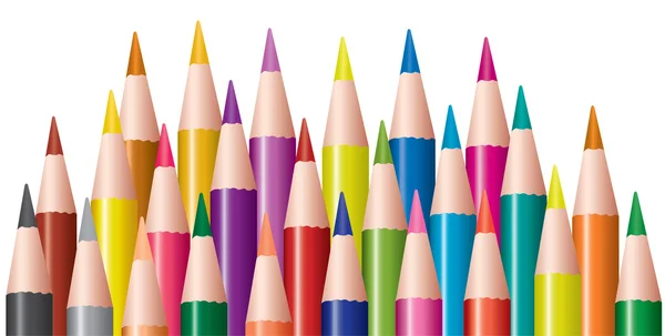 Wektor kilka kolorowych ołówków — Wektor stockowy