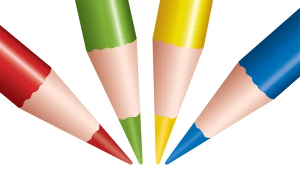 Renkli kalemler vektör — Stok Vektör