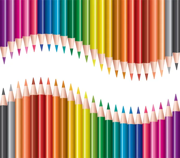 Conjunto vetorial de lápis coloridos Vetores De Bancos De Imagens