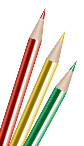 Lápices de color vectorial — Vector de stock