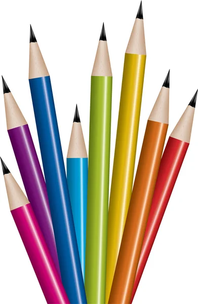 Conjunto vetorial de lápis de chumbo — Vetor de Stock