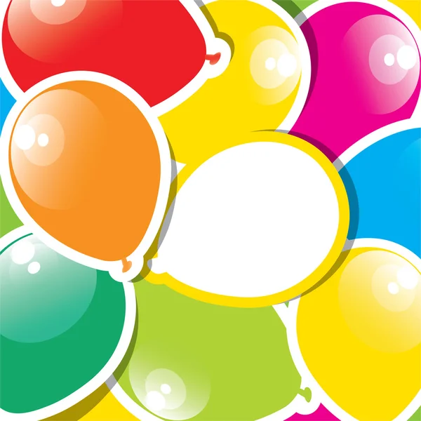 Papier kolorowy balony — Wektor stockowy