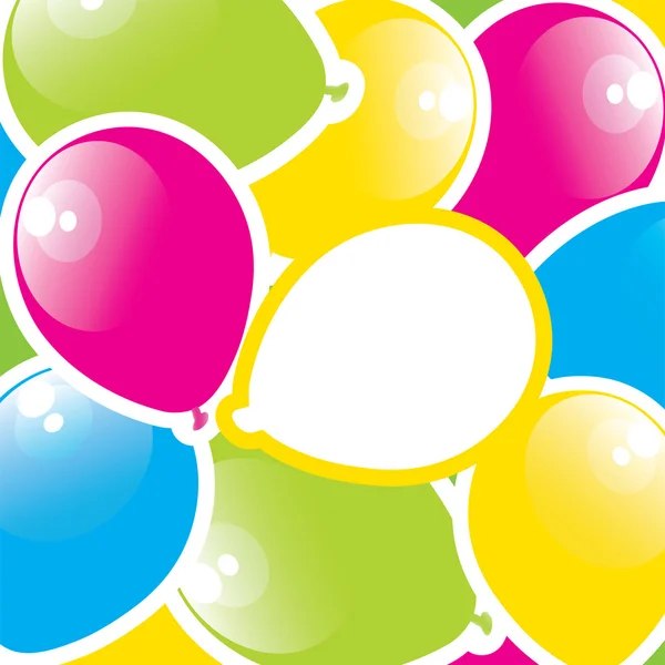 Χαρτί πολύχρωμα μπαλόνια — Διανυσματικό Αρχείο