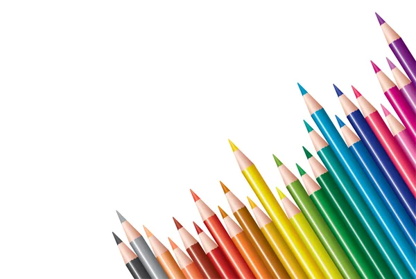 Vektor barevné tužky — Stockový vektor