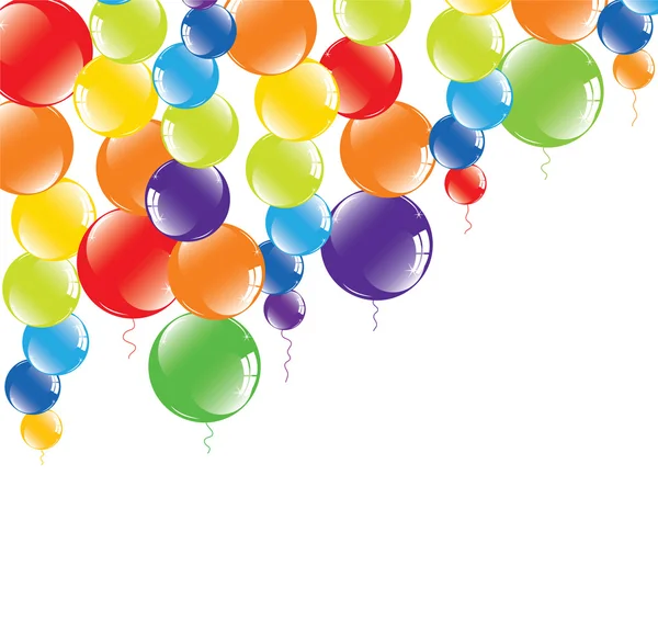 Ballons colorés festifs — Image vectorielle