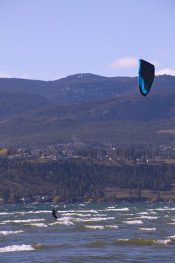 Kite surfing on Okanagan Lake