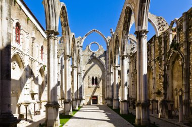 Carmo Convent In Lisbon clipart