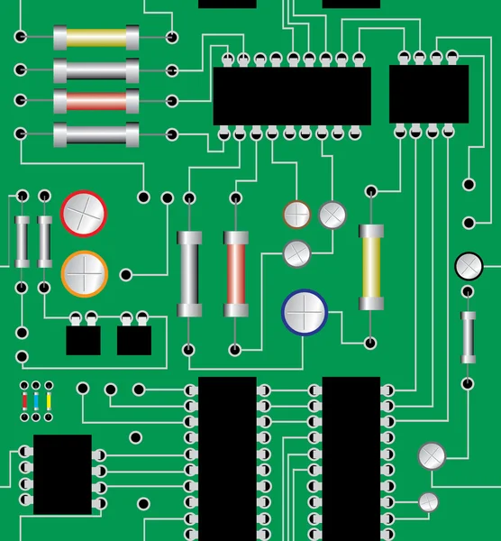 Circuit électronique — Image vectorielle