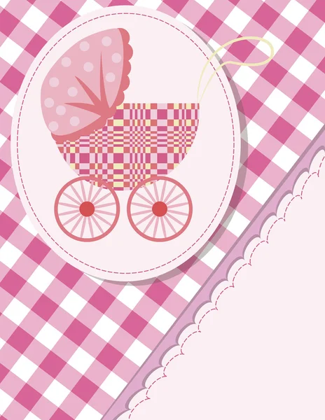赤ちゃんの挨拶のカード — ストックベクタ
