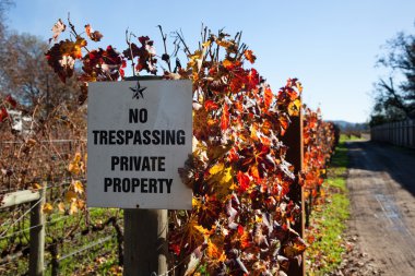 No Trespassing Sign clipart