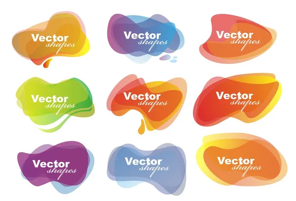 Formas vectoriales para el habla eps10 — Vector de stock