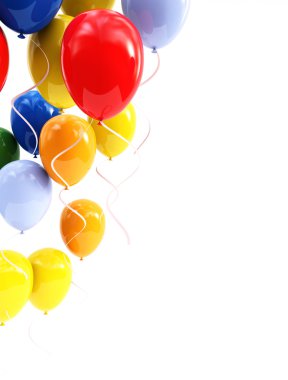 Colorful balloons clipart