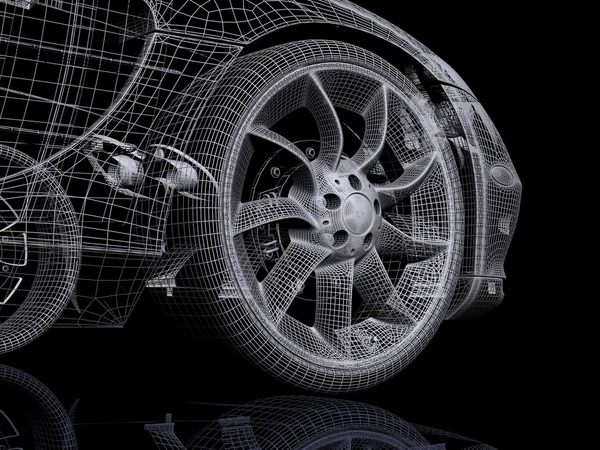 Samochodowe 3D — Zdjęcie stockowe