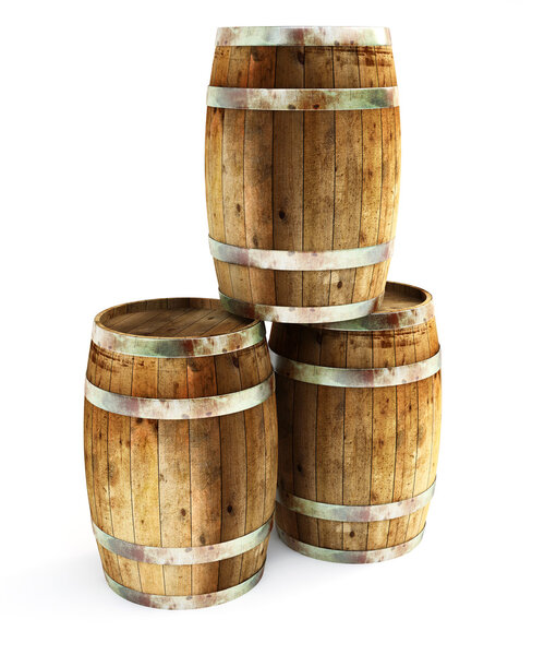 Old barrels