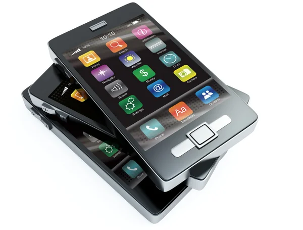 Stock of touchscreen phones — Stock Photo, Image