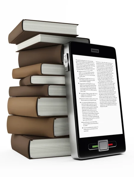 Cellulare e libri — Foto Stock