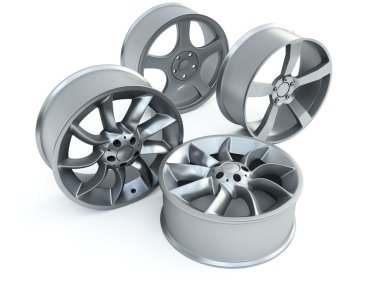 Car disk wheels clipart
