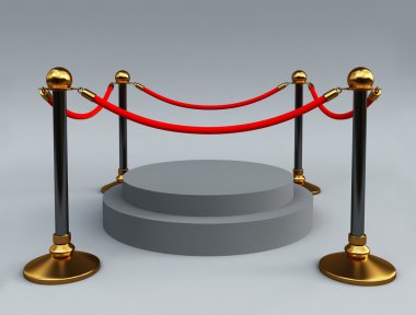 Gold stanchions clipart