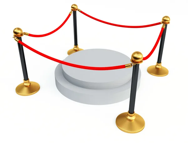 Gold stanchions — Stock Photo, Image