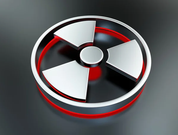 Símbolo de radioactividade — Fotografia de Stock