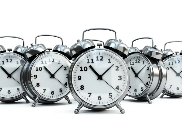 Relojes de alarma tradicionales — Foto de Stock