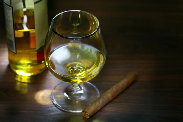 Cigare et cognac — Photo