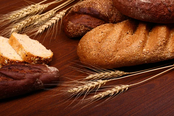 Bread assortment background — Stock Photo, Image