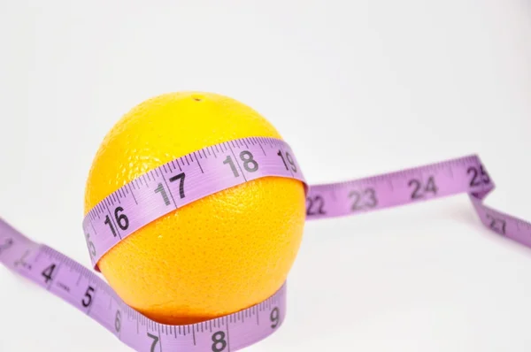 Çizgi ölçme ile turuncu — Stok fotoğraf