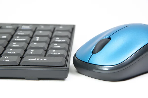 Isolated computer wireless mouse and keyboard — Stock Photo, Image
