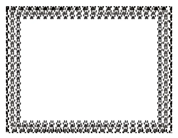 Abstract foot print border — Stock Photo, Image
