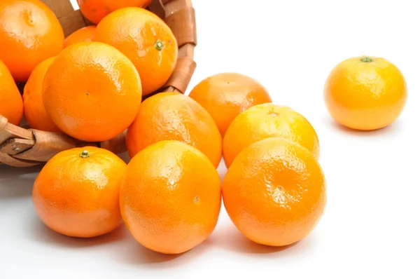 Mandarin baby orange full of basket — Stock Photo, Image