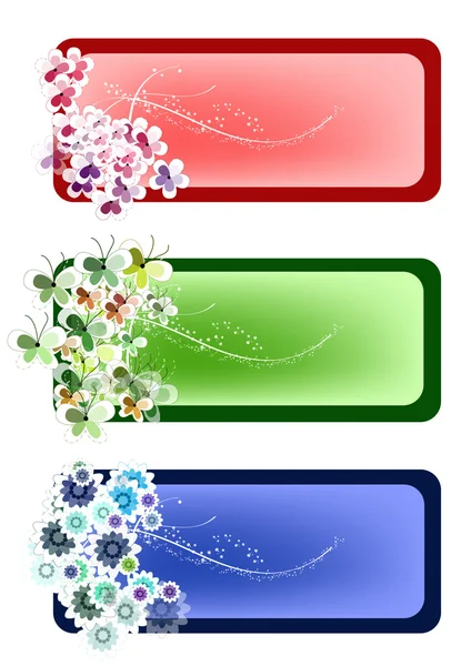 Natuur bloemen poster kaart — Stockfoto