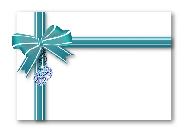 Blue gift bow — Stock Photo, Image