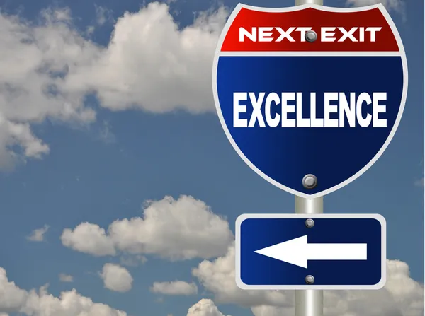 Excellence road sign — Stock Photo, Image