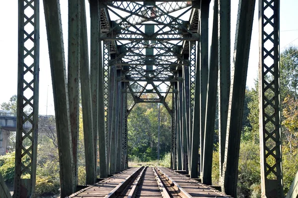 Macro spoorwegbrug — Stockfoto