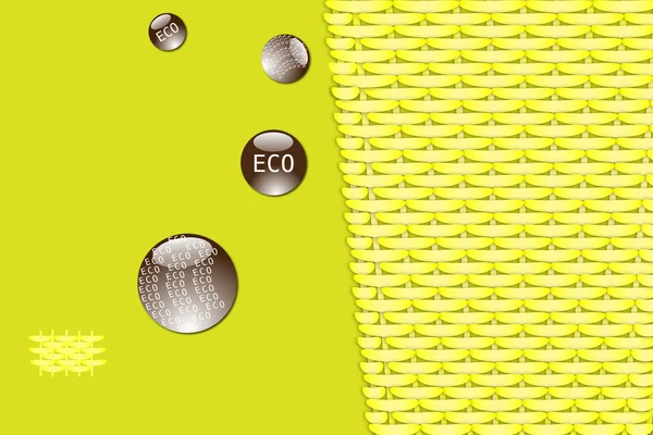 Ekologie a recyklaci značky pro environmentální design — Stock fotografie