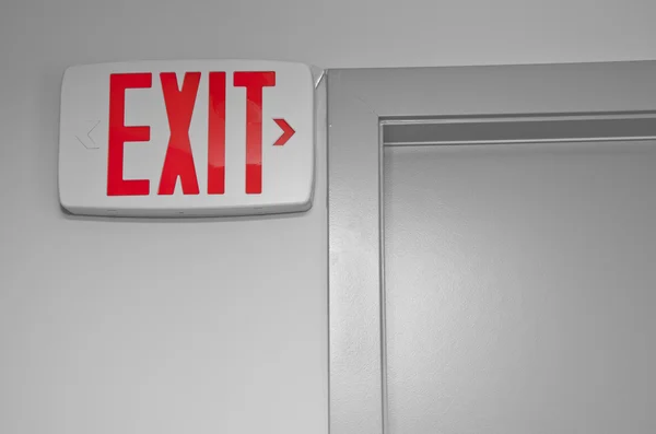 Exit tecken för trappa — Stockfoto