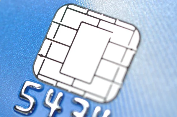 Macro business chip card — Stock Photo, Image