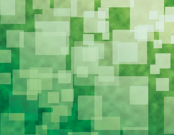 Fondo de forma cuadrada verde abstracto — Foto de Stock