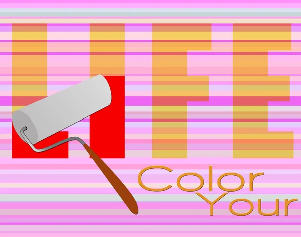 Kleur je leven-poster — Stockfoto