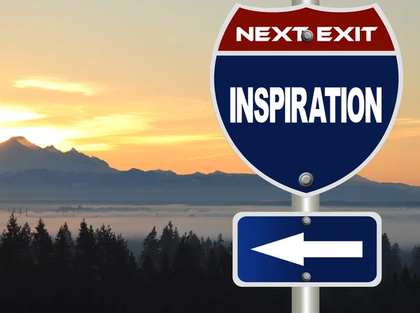 Inspiration road sign — Stock Photo, Image