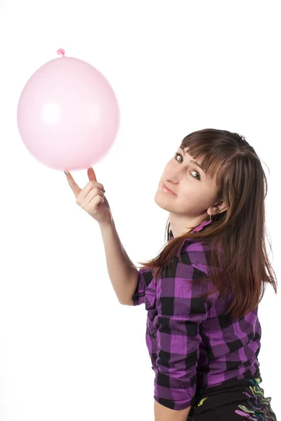 stock image The girl with ballon