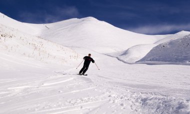 Skiing in Palandoken clipart