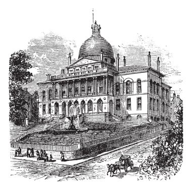 State House or Massachusetts State House or The New State House, clipart